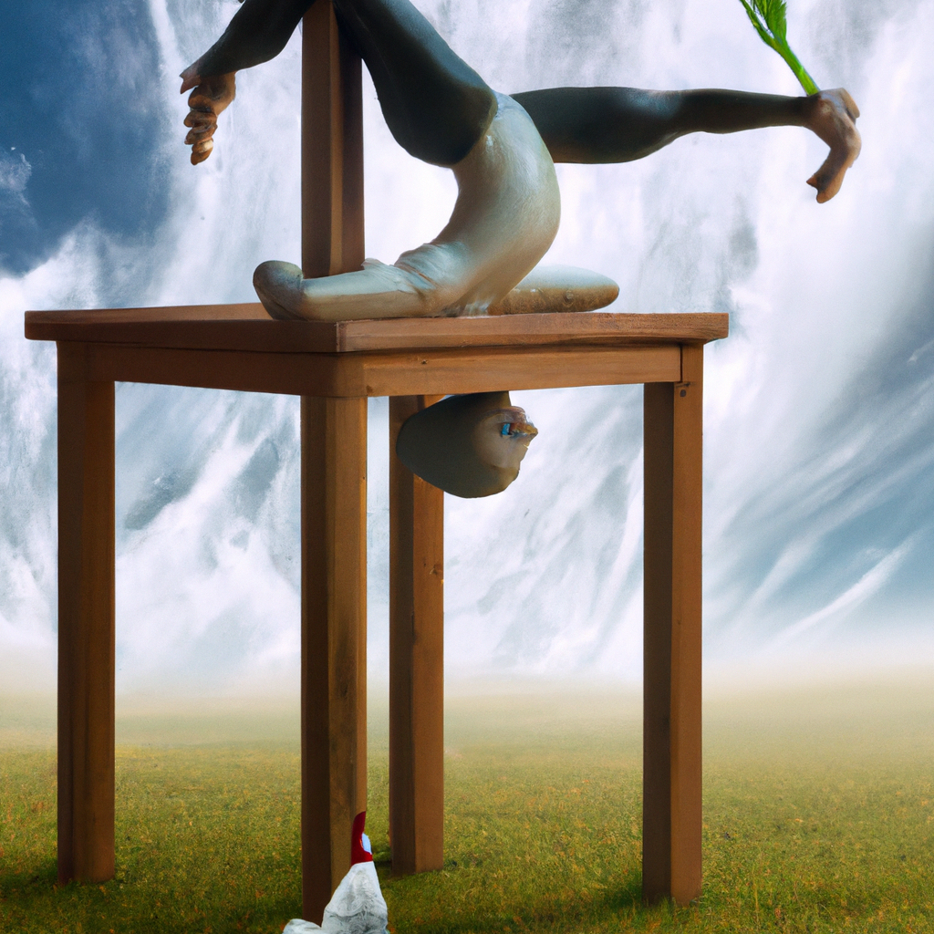 Express "Yoga Adaptations" in surrealism